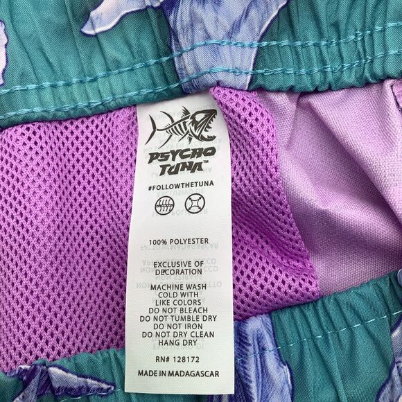 Psycho Tuna Mens‎ Swim Trunks Whale Pattern Size Large NWT - Picture 11 of 11